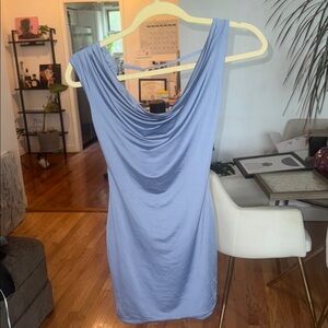 Oh Polly Light Blue Mini Dress